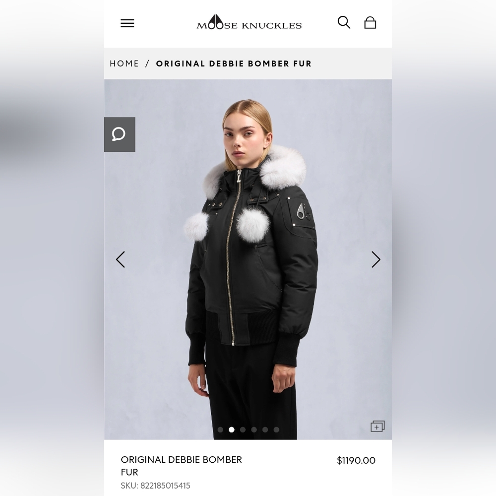 COPY - Moose Knuckles Debbie Bomber Winter Jacket